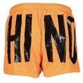 Moschino Brand Print Logo Light Orange Short Swim Shorts M