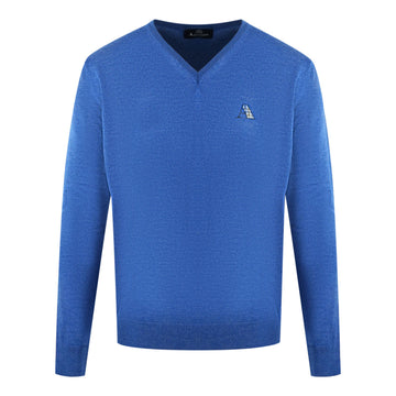 Aquascutum Mens Sweater 2032 Euy01 Blue