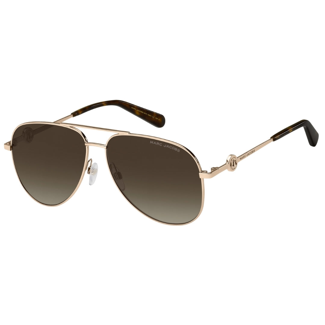 Marc Jacob 653 01Q HA Gold Sunglasses 59/13/145