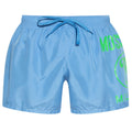 Moschino Large Milano Logo Light Blue Short Swim Shorts S