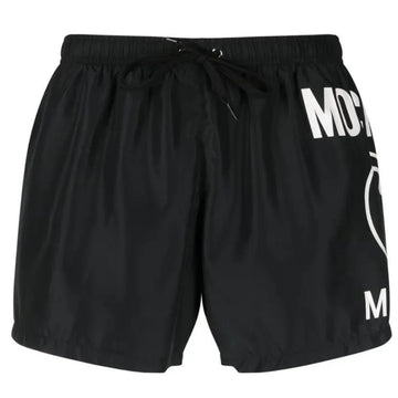 Moschino Large Milano Logo Black Short Swim Shorts XS