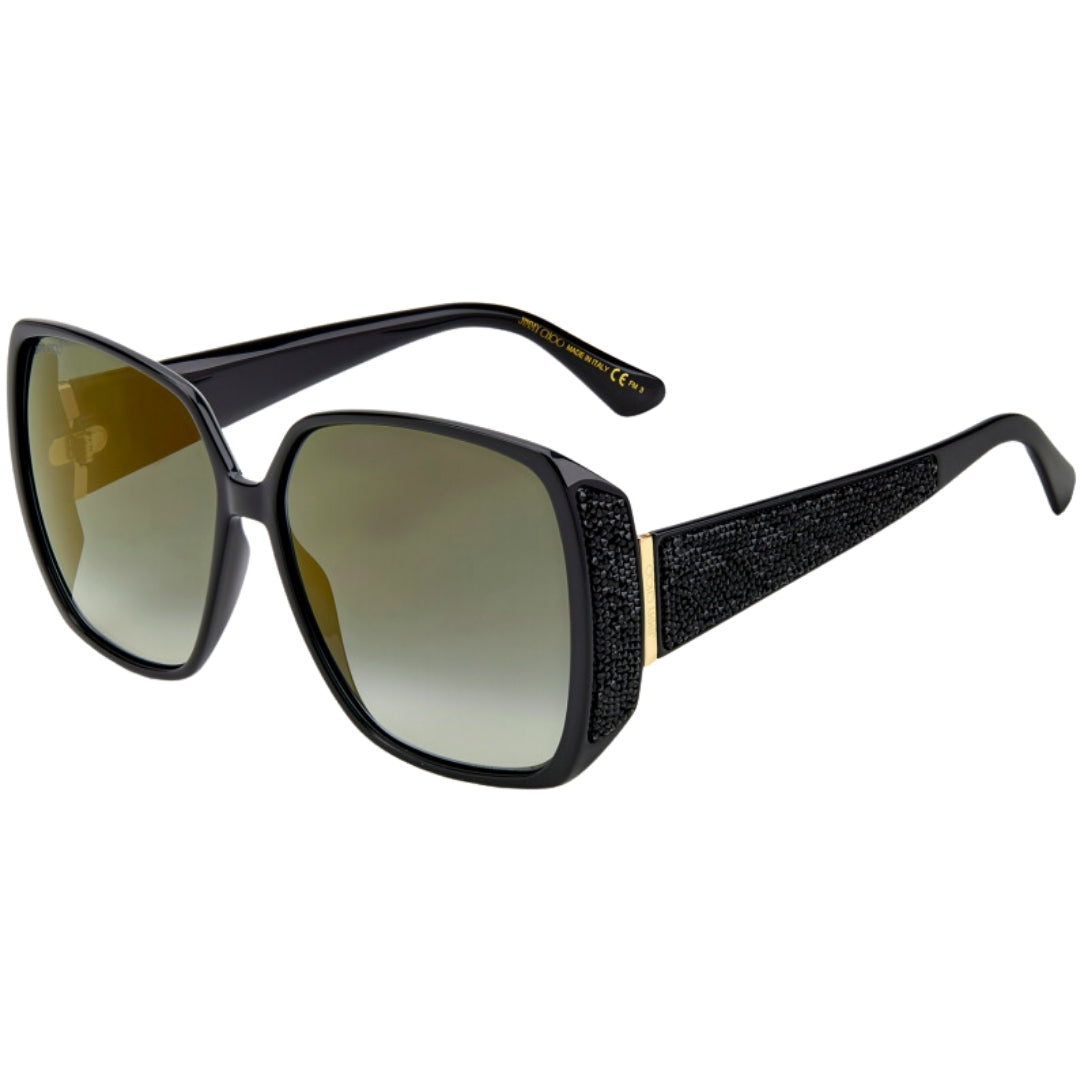 Jimmy Choo Cloe 807 FQ Black Sunglasses 62/14/140