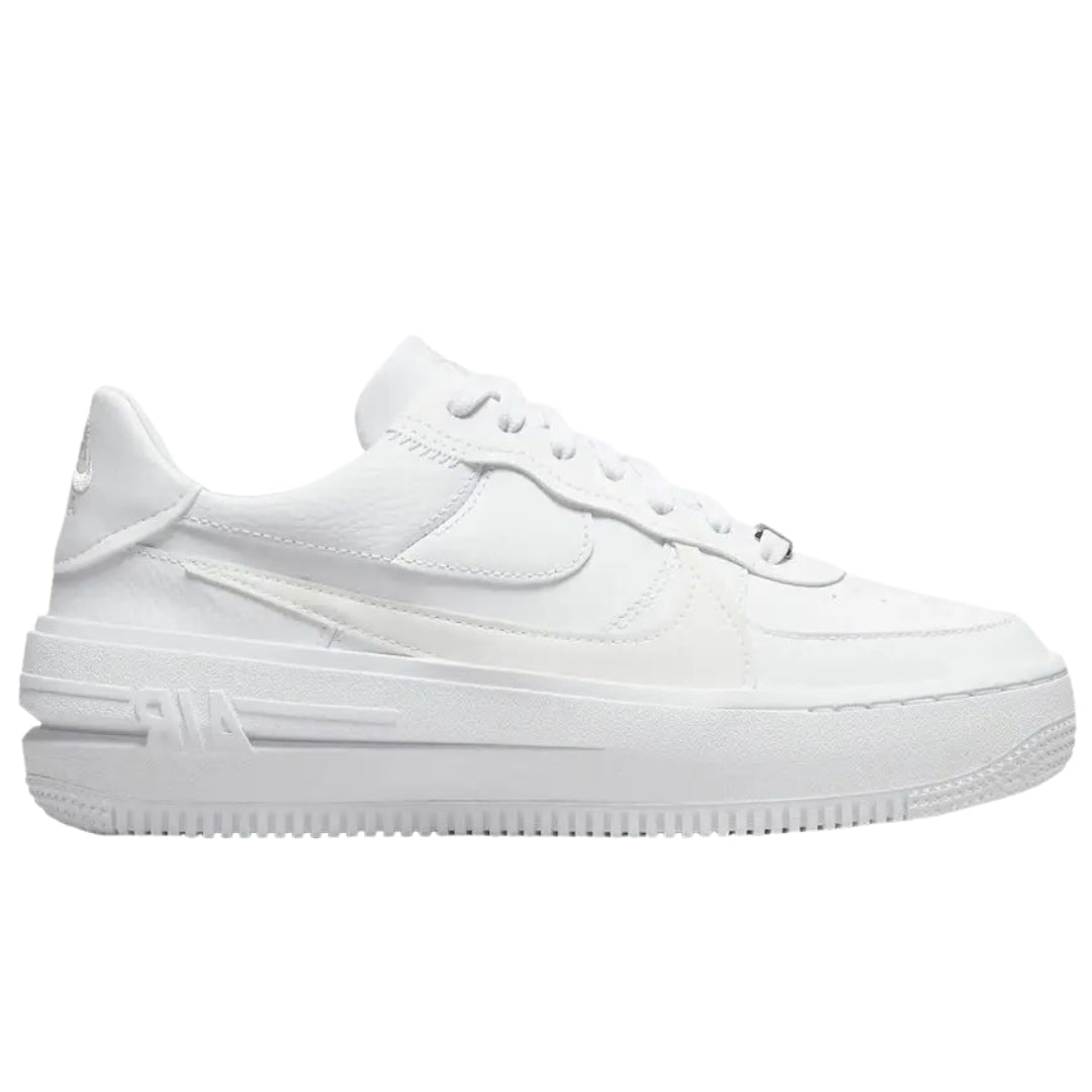 Nike Air Force 1 Platform White Trainers UK 4.5