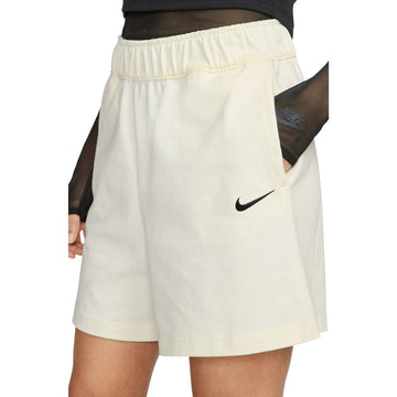 Nike Jersy Loose Fit High Rise Cream Shorts M