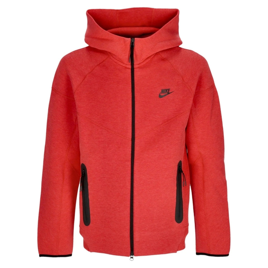 Nike Tech Fleece Red Zip-Up Hoodie XS