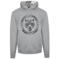 Plein Sport Circle Logo Taped Hood Grey Hoodie