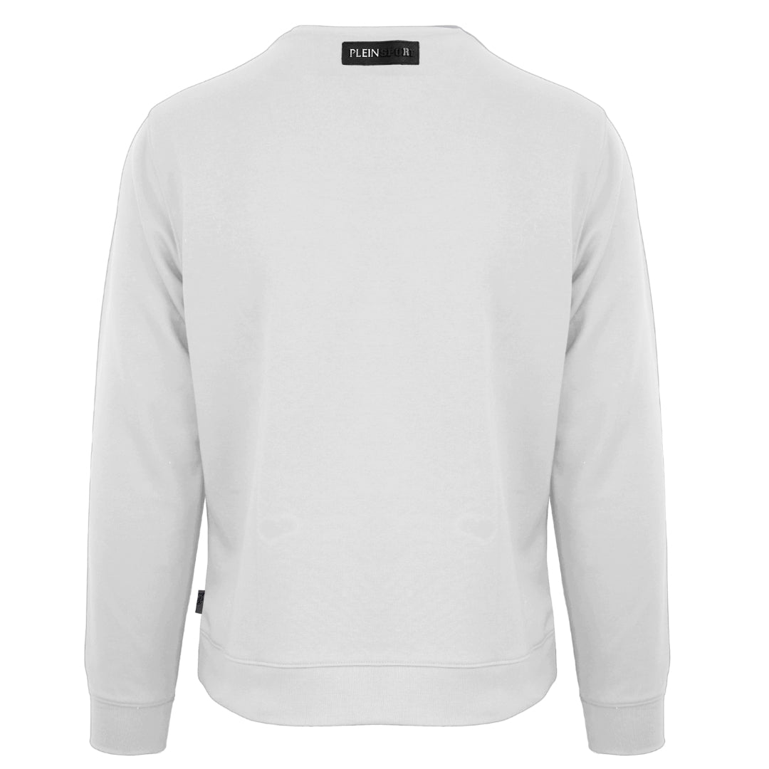 Plein Sport Large Circle Logo White Jumper S