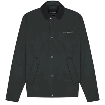 Lyle & Scott Branded Gunmetal Grey Bomber Jacket