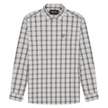 Lyle & Scott Washed Check Poplin Gunmetal Grey Long Sleeve Shirt S