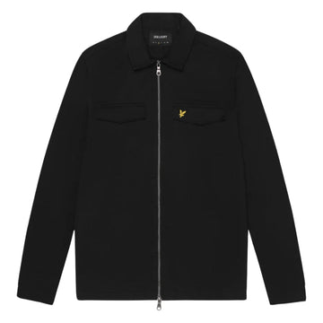 Lyle & Scott Branded Logo Jet Black Overshirt Jacket M