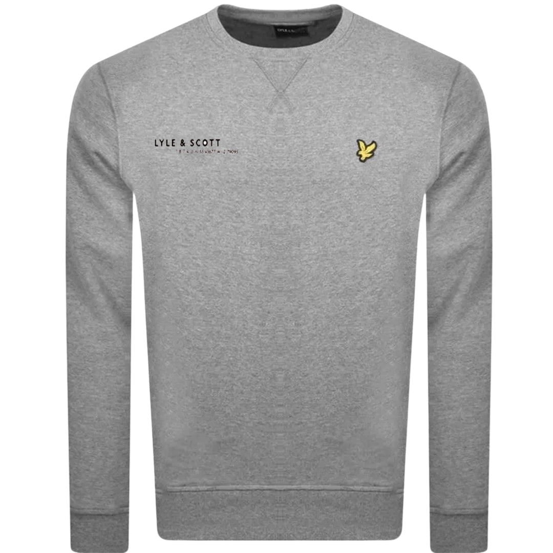 Lyle & Scott Co-Ordinate Print Logo Grey Sweatshirt S