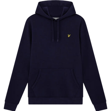 Lyle & Scott Branded Dark Navy Pull-over Hoodie