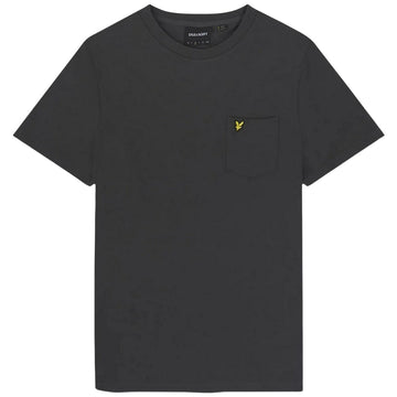 Lyle & Scott Plain Pique Pocket Gunmetal T-Shirt