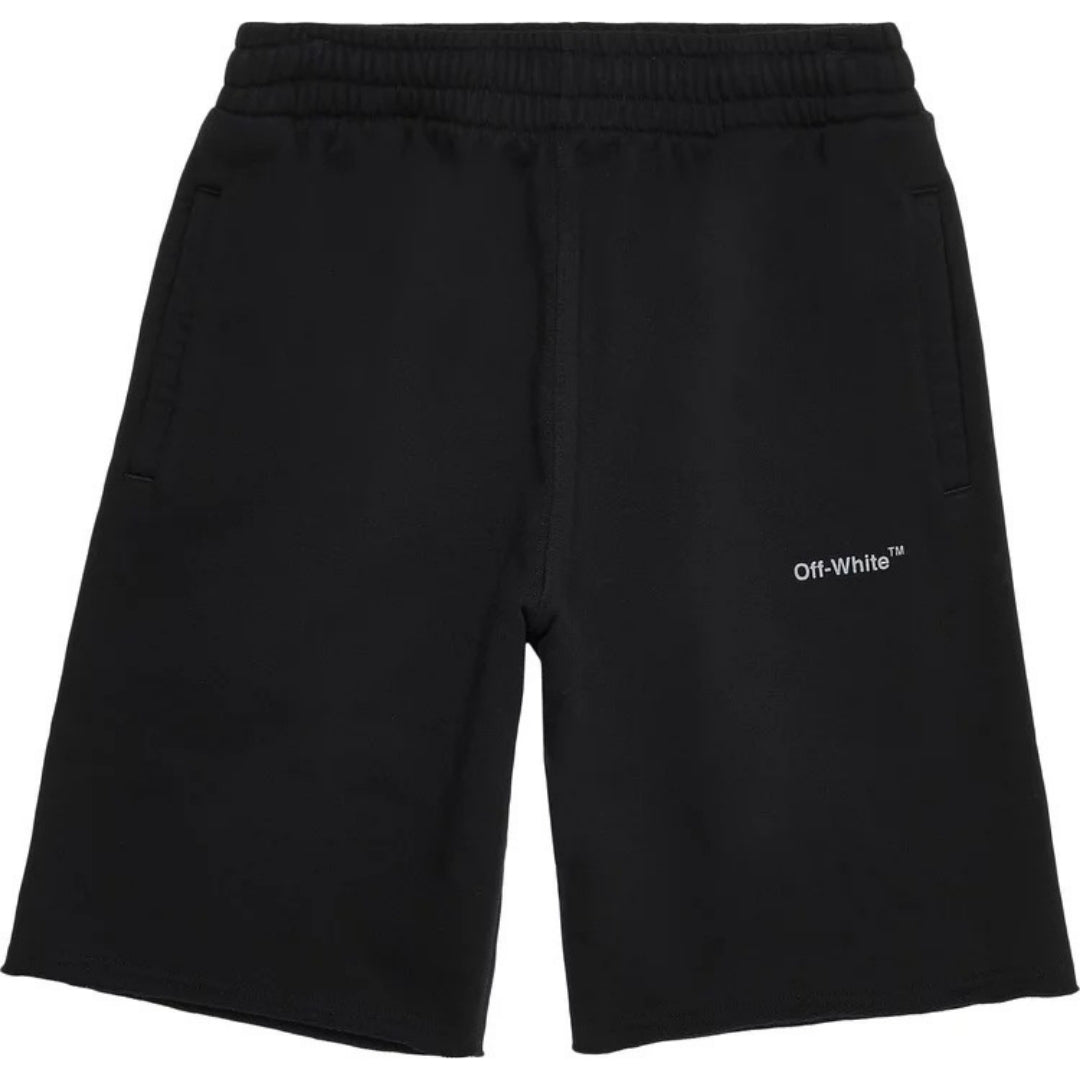 Off-White Diag Outline Black Sweat Shorts S