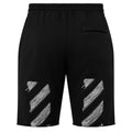 Off-White Scribble Design Black Sweat Shorts S