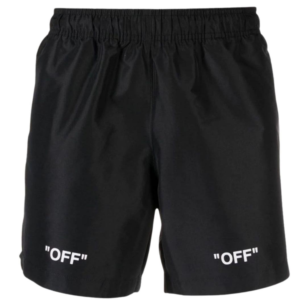 Off-White Off Quote Swimshorts Black S