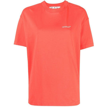 Off-White Bookish Casual Red T-Shirt S