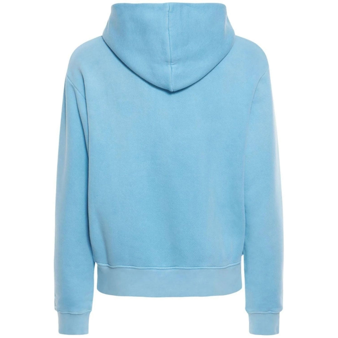 Palm Angels Garment Dyed Box Logo Light Blue Hoodie S