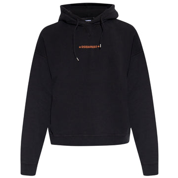 Dsquared2 Cipro Fit Small Logo Black Hoodie  S