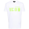 Dsquared2 Cool Fit Green Blur Icon Logo White T-Shirt XS