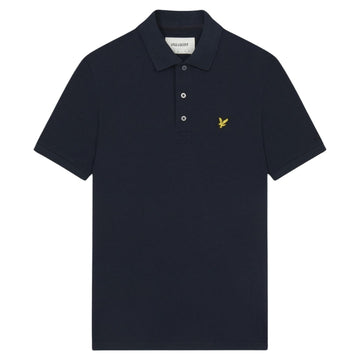 Lyle & Scott Branded Chest Logo Dark Navy Blue Polo Shirt M