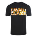 Cavalli Class Flaming Logo Black T-Shirt