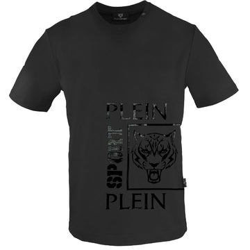 Plein Sport Square Branded Logo Black T-Shirt S