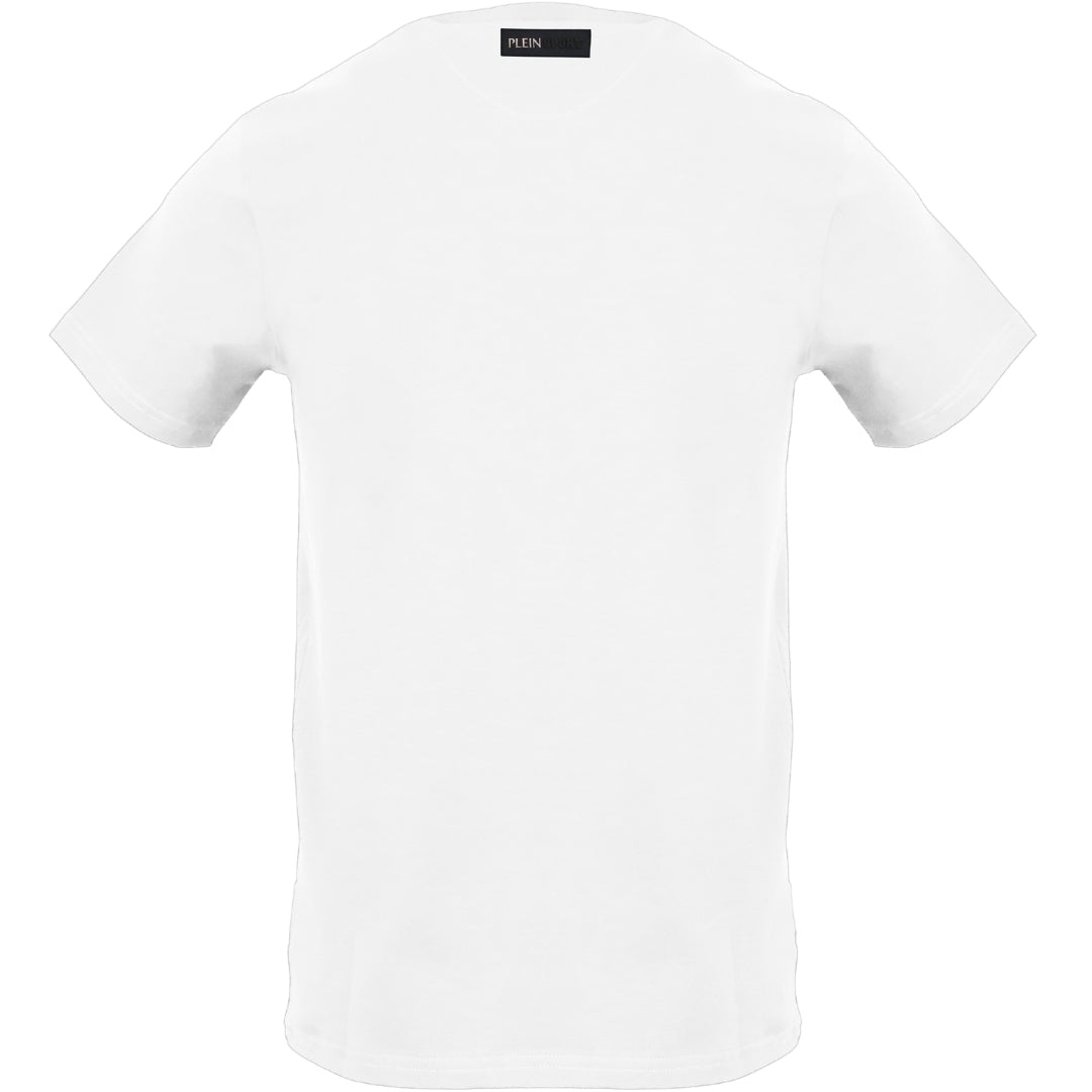 Plein Sport Small Circle Emblem Logo White T-Shirt L