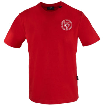 Plein Sport Small Circle Emblem Logo Red T-Shirt S