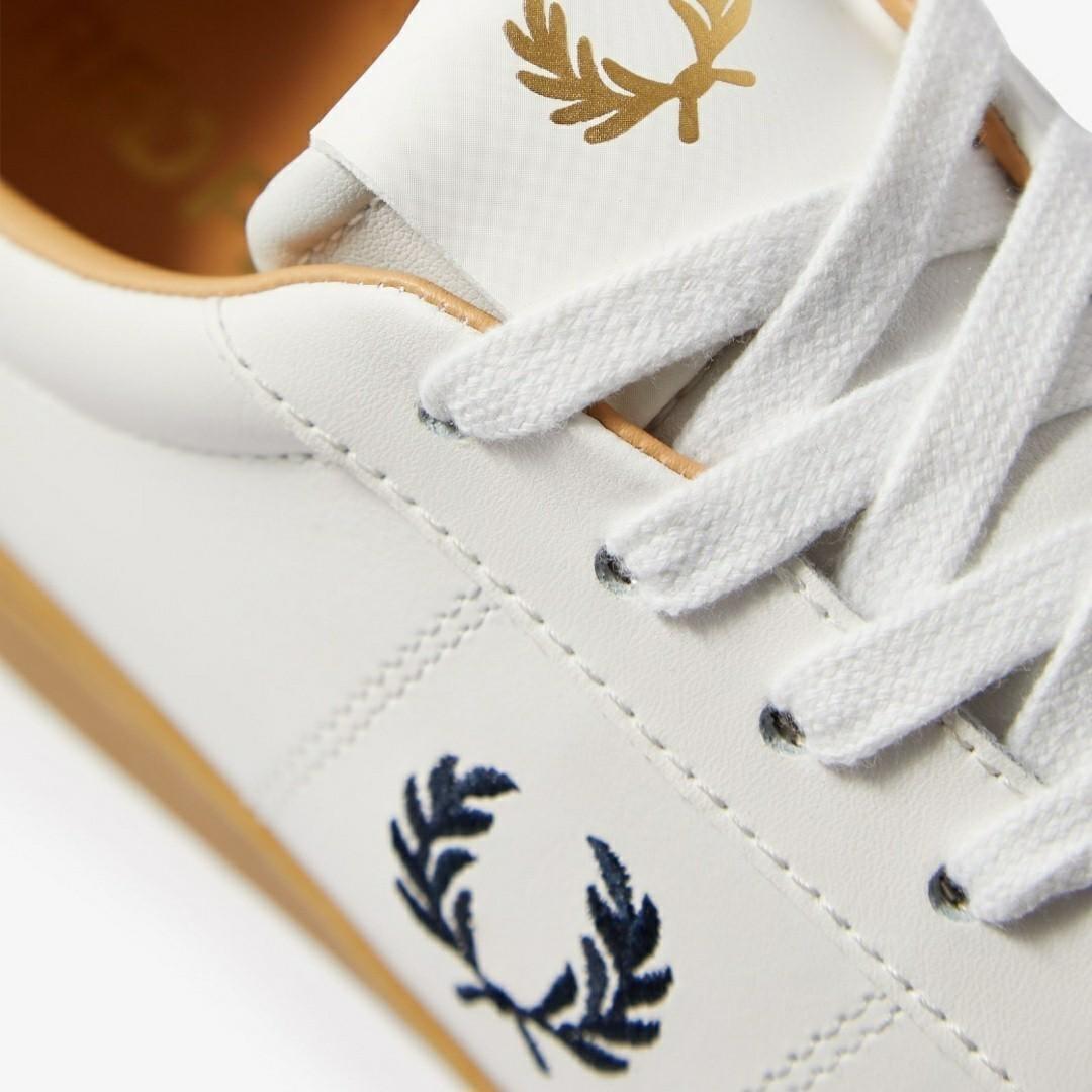 Fred Perry Spencer Vulc Leather White Trainers