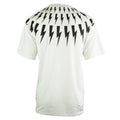 Neil Barrett Lightning Bolt Easy Fit Oversize White Tee - Nova Clothing