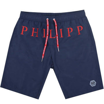 Philipp Plein Mens Swim Shorts Blue