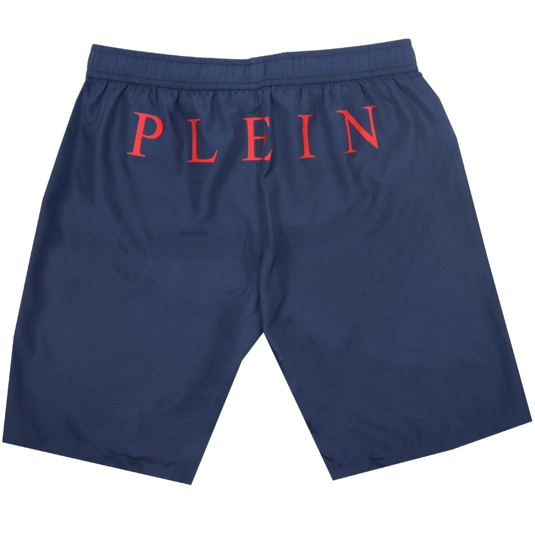 Philipp Plein Mens Swim Shorts Blue