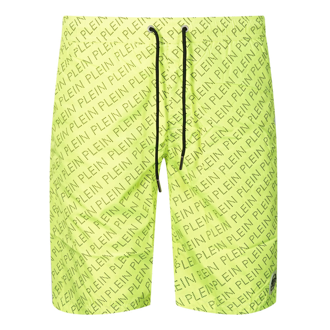 Philipp Plein Mens Swim Shorts Yellow