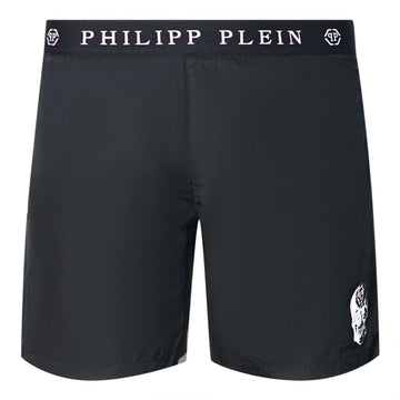 Philipp Plein Mens Cupp14M01 99 Swim Shorts Black - Style Centre Wholesale