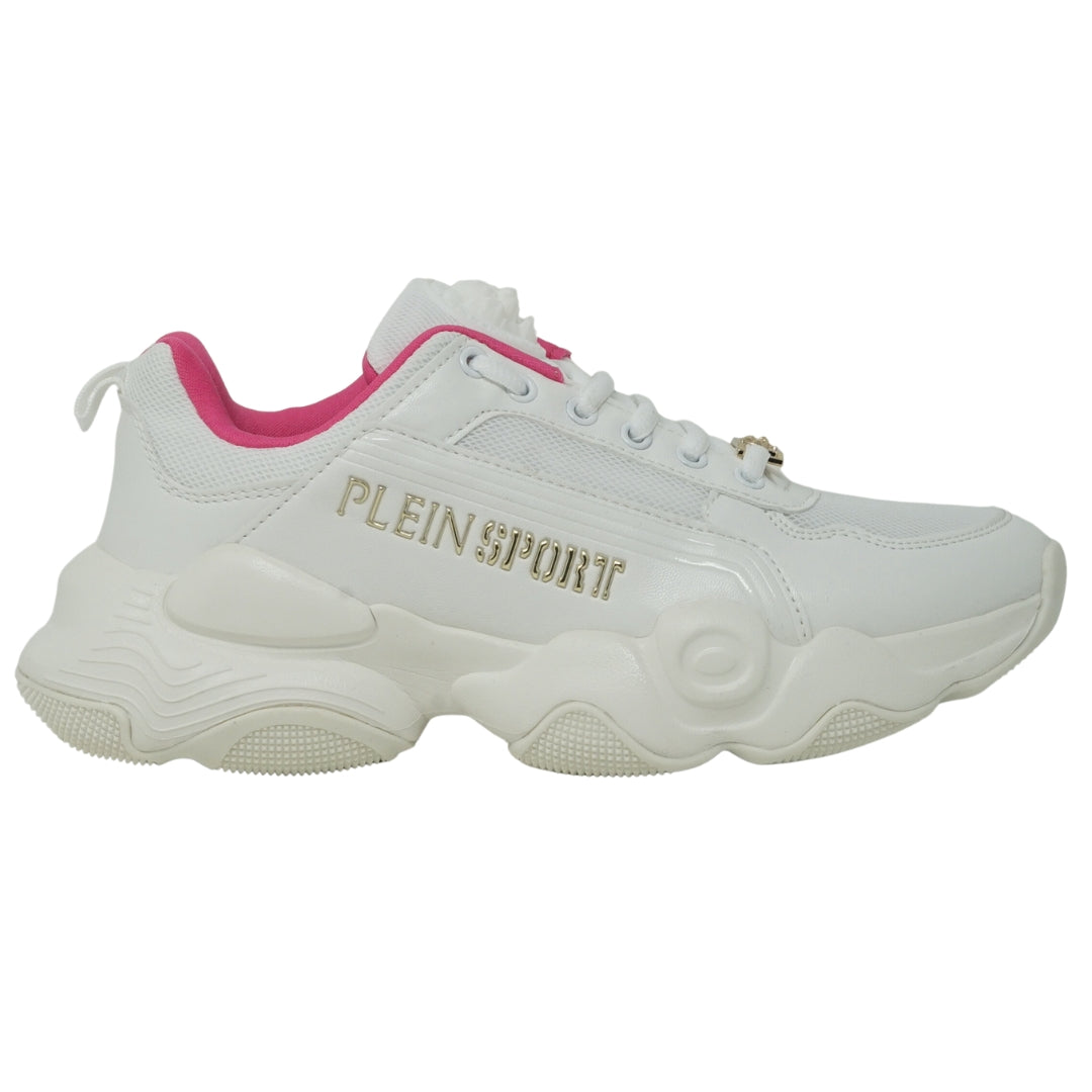 Plein Sport Mens Dips1001 01 Trainers White