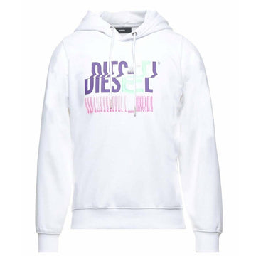 Diesel Mens F Ang Hood K24 100 Sweater White