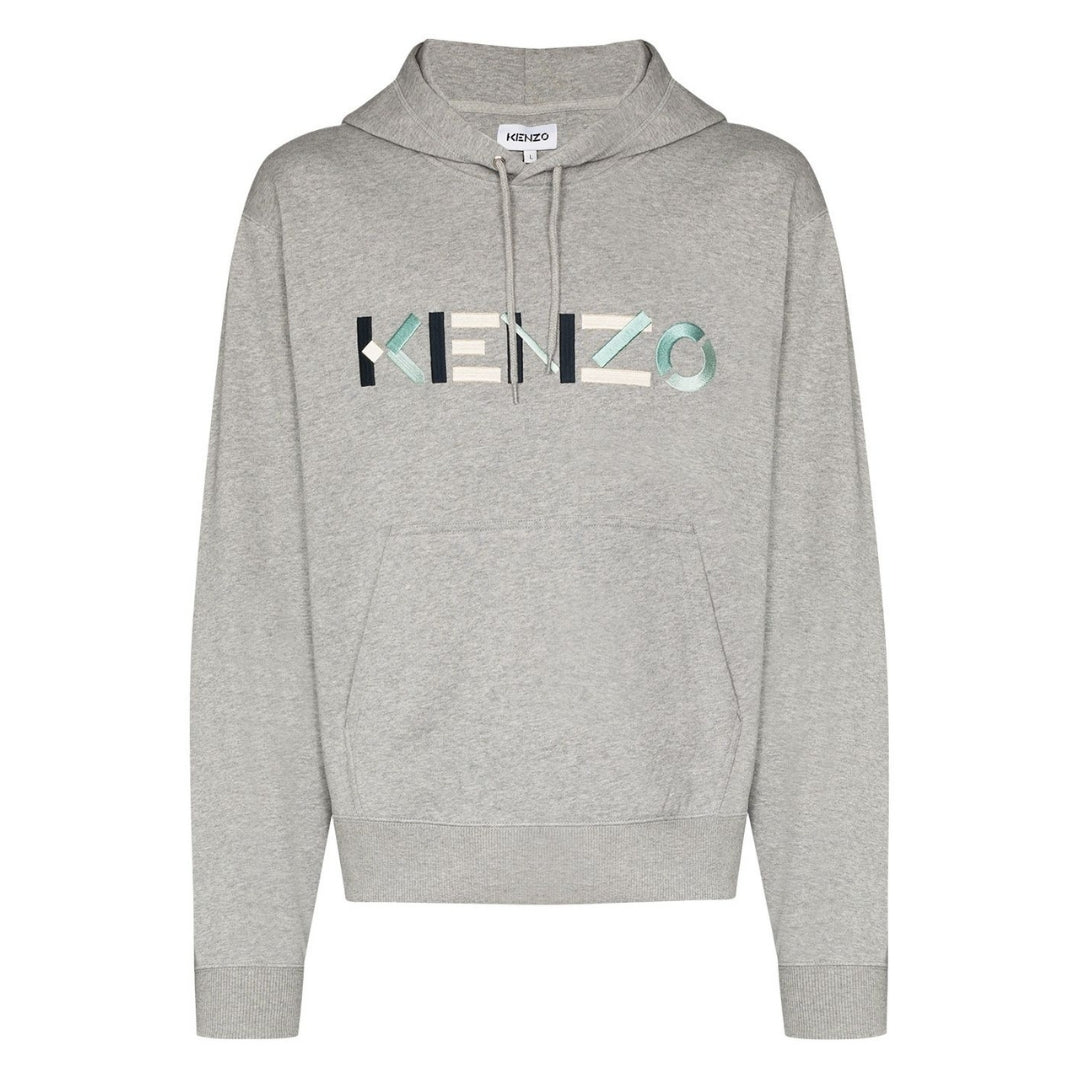 Kenzo Multicolour Classic Logo Mens Grey Hoodie - Nova Clothing