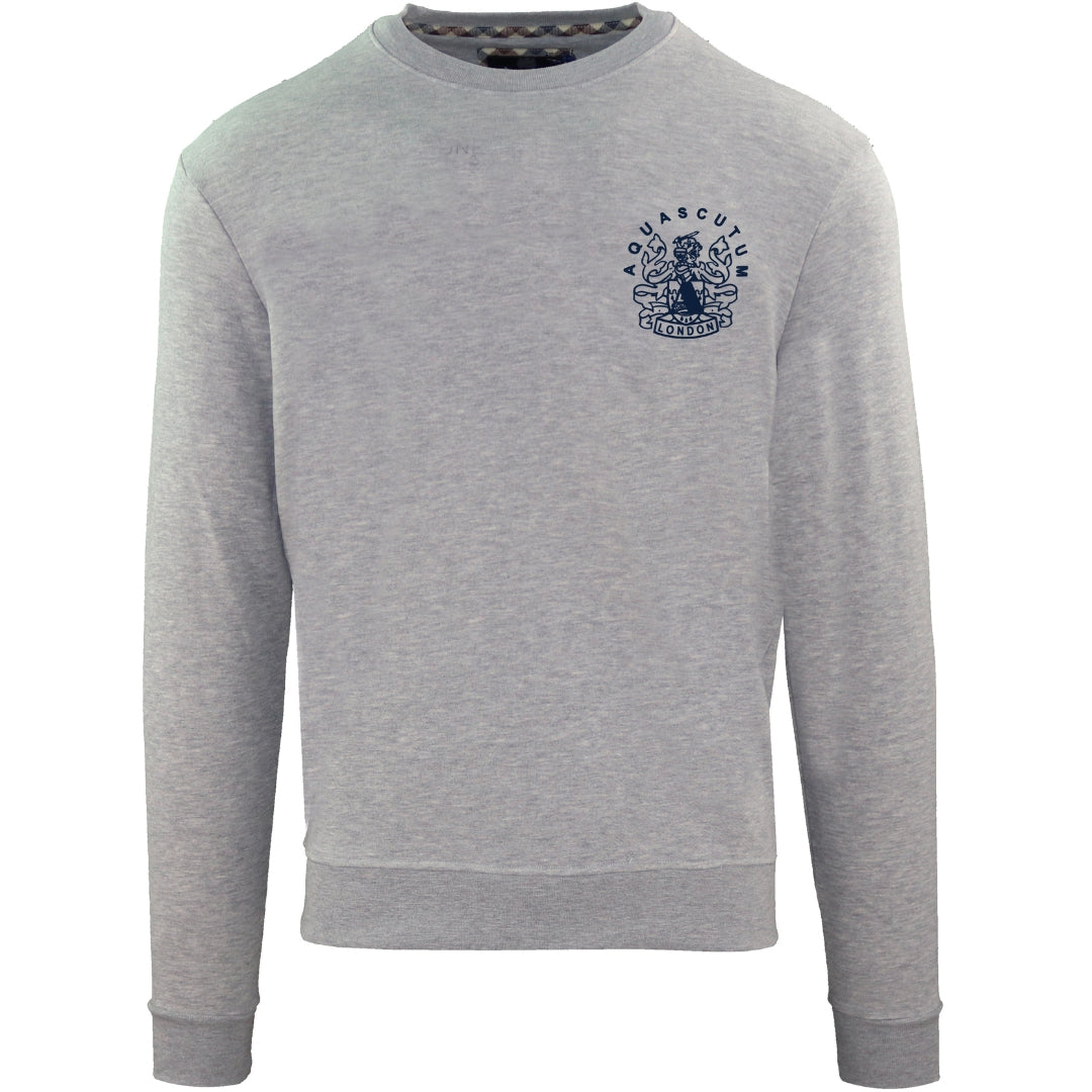 Aquascutum Mens Fg0523 94 Sweater Grey