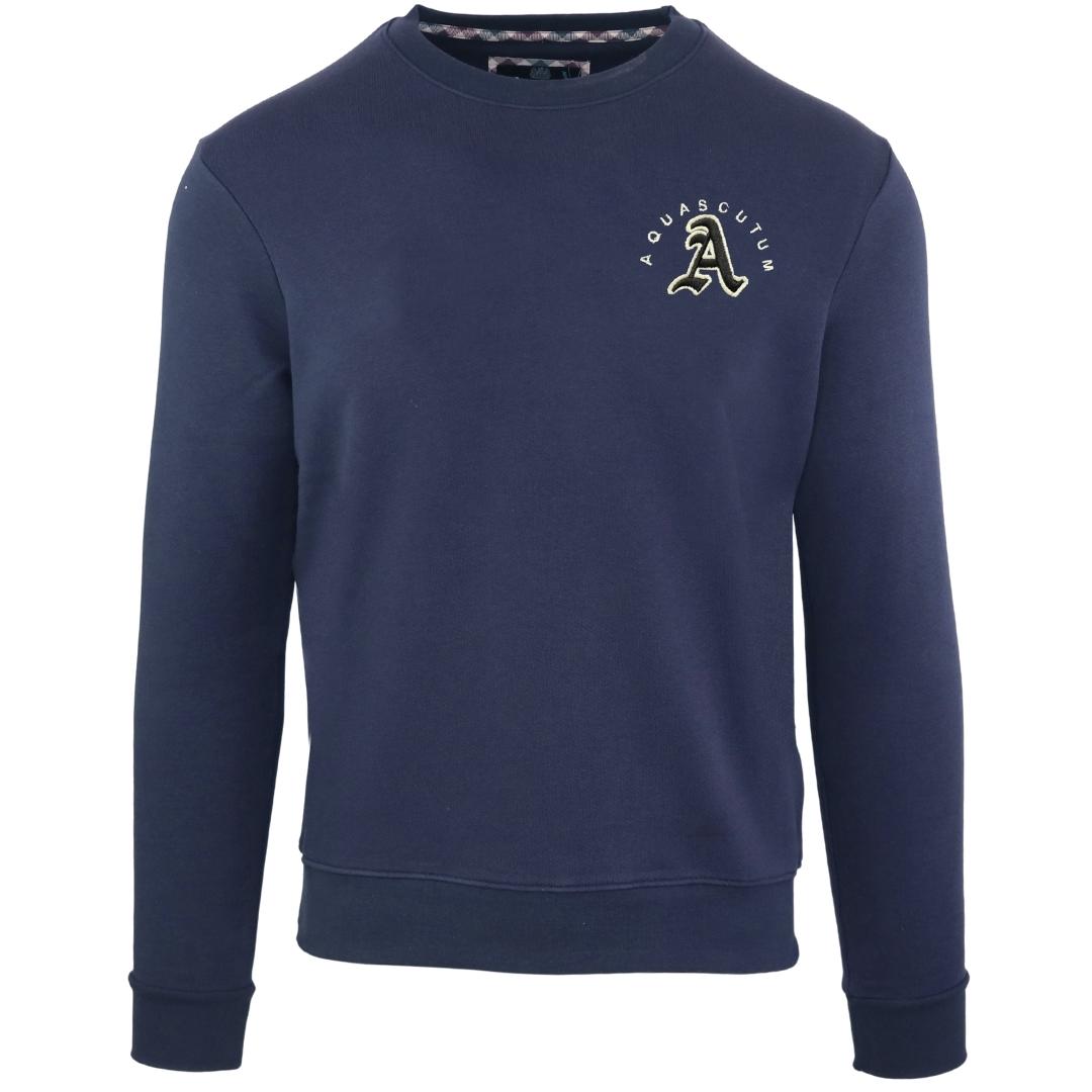 Aquascutum Mens Fg1223 85 Sweater Navy