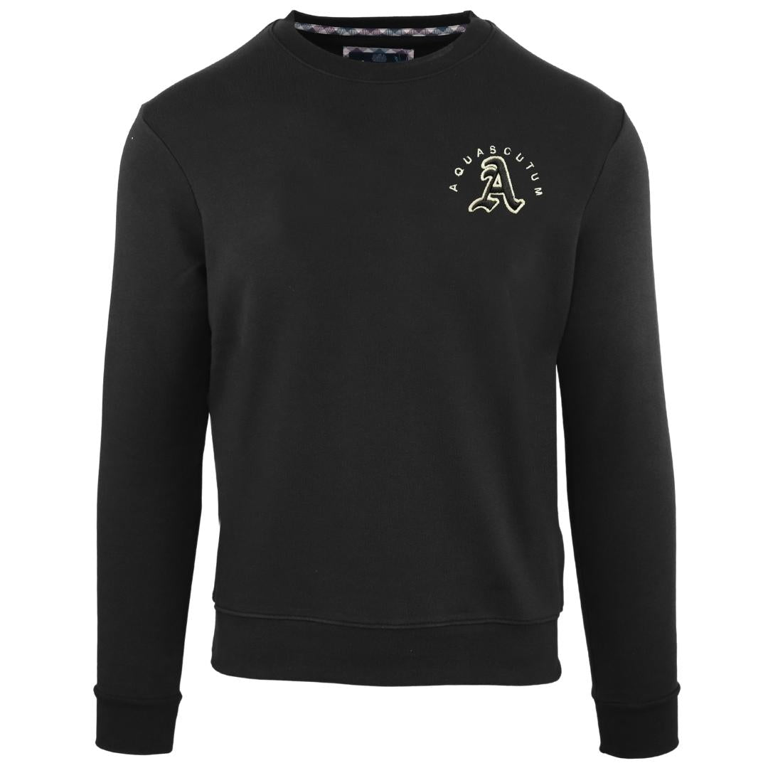 Aquascutum Mens Fg1223 99 Sweater Black