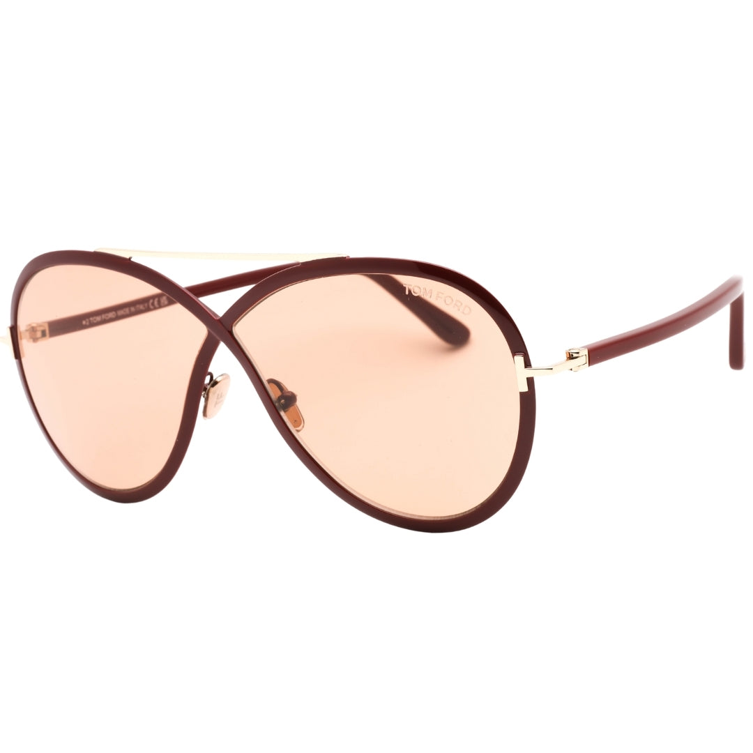 Tom Ford Rickie Womens Sunglasses Bordeaux