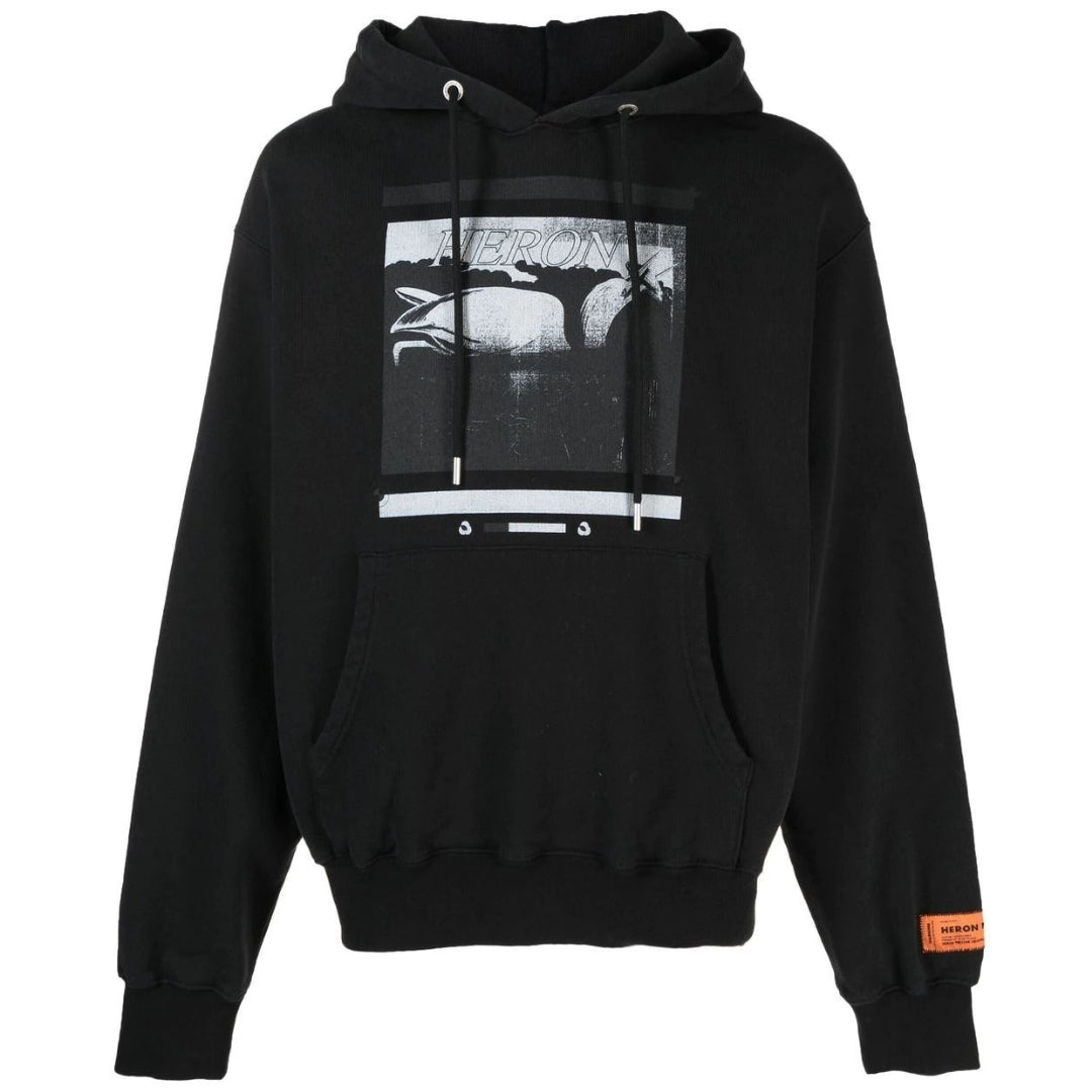 Heron Preston Mens Hmbb024S23Jer0051010 Hoodie Black