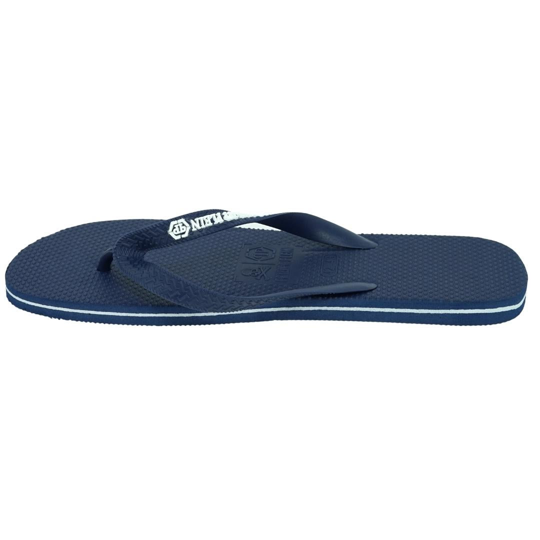 Philipp Plein Mens Imps904 85N Flip Flops Navy