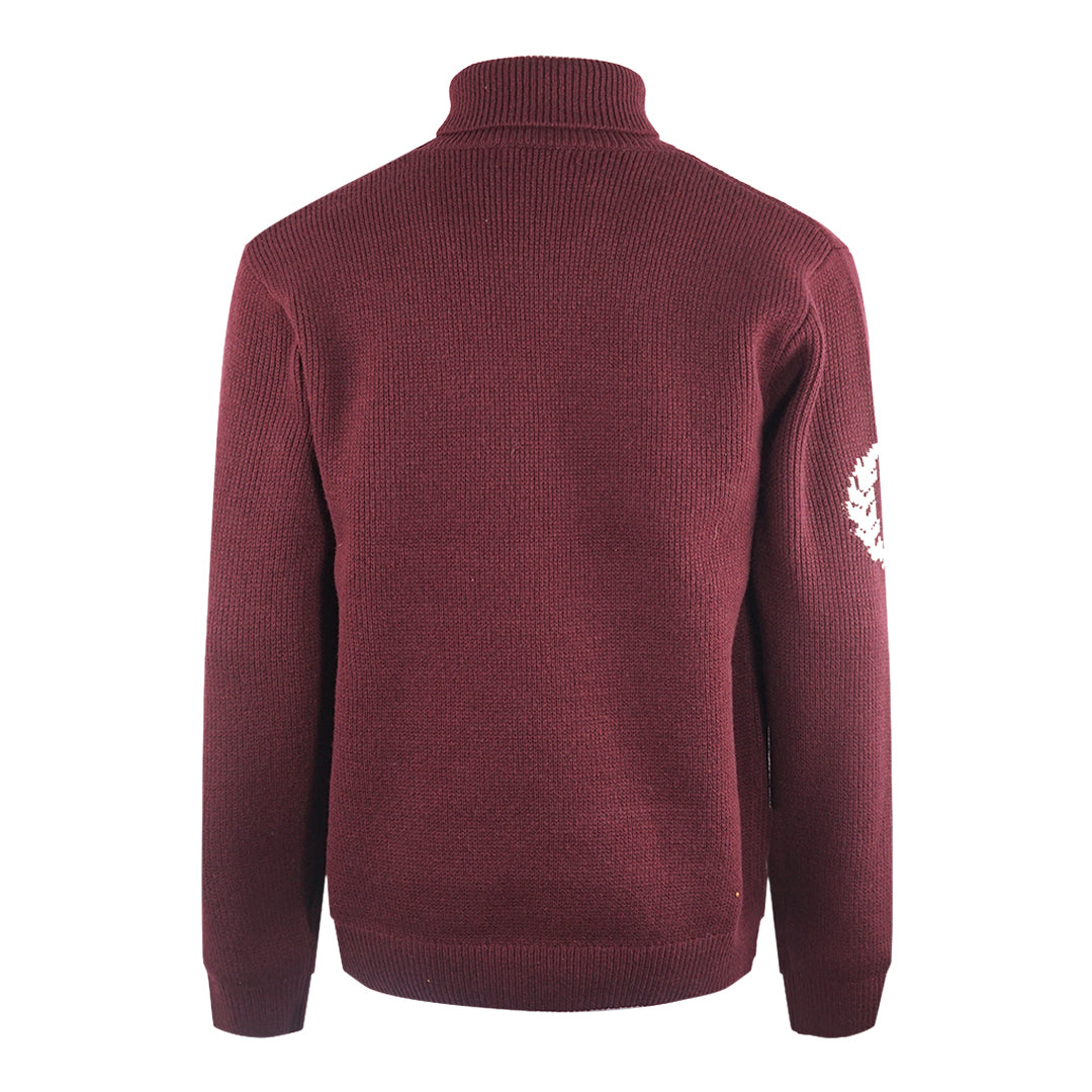 Fred Perry Mens K4561 597 Sweatshirt Burgundy