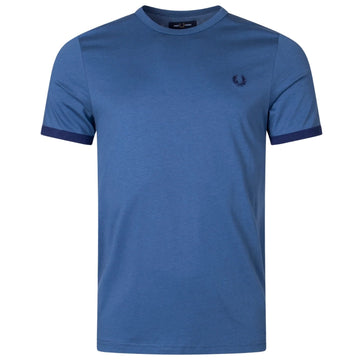 Fred Perry Mens T Shirt Blue