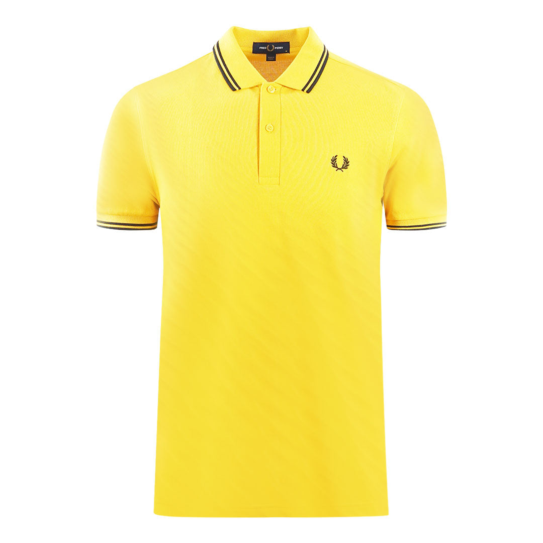 Fred Perry Mens M3600 P28 Polo Shirt Yellow