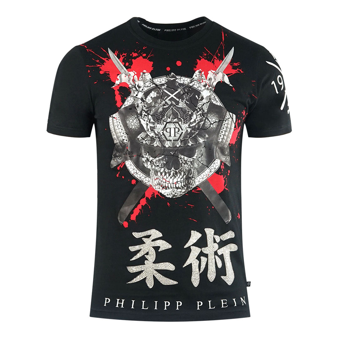 Philipp Plein Mens T Shirt Black