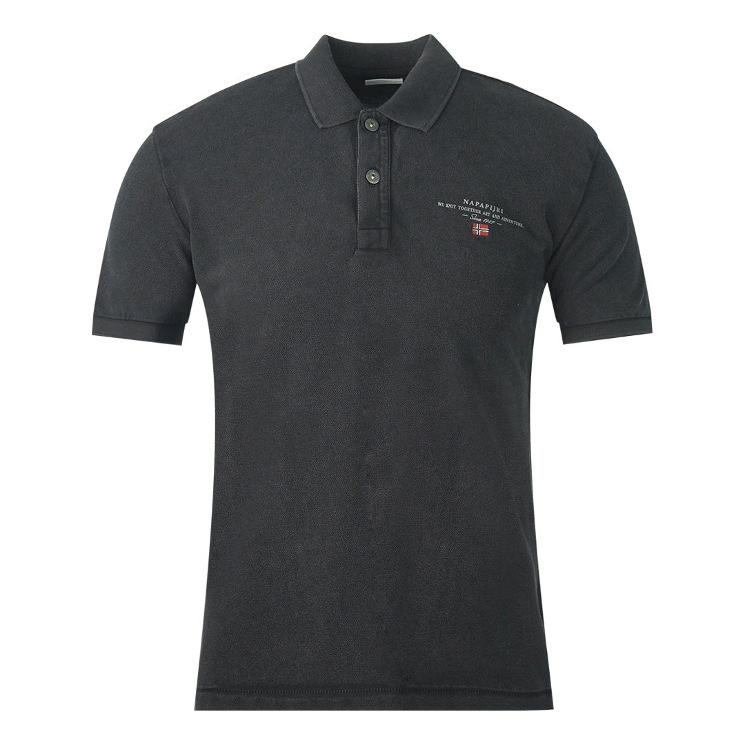 Napapijri Mens Polo Shirt Black