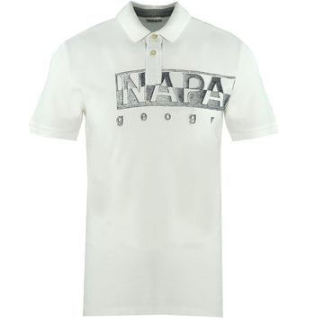 Napapijri Mens Polo Shirt White